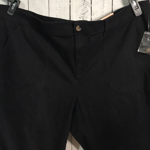 NWT EVRI capri pants elastic hem Plus 24W - Picture 2 of 8